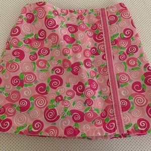 LILLY PULITZER Cotton Skirt (with Shorts Underneath), Size Girls 6